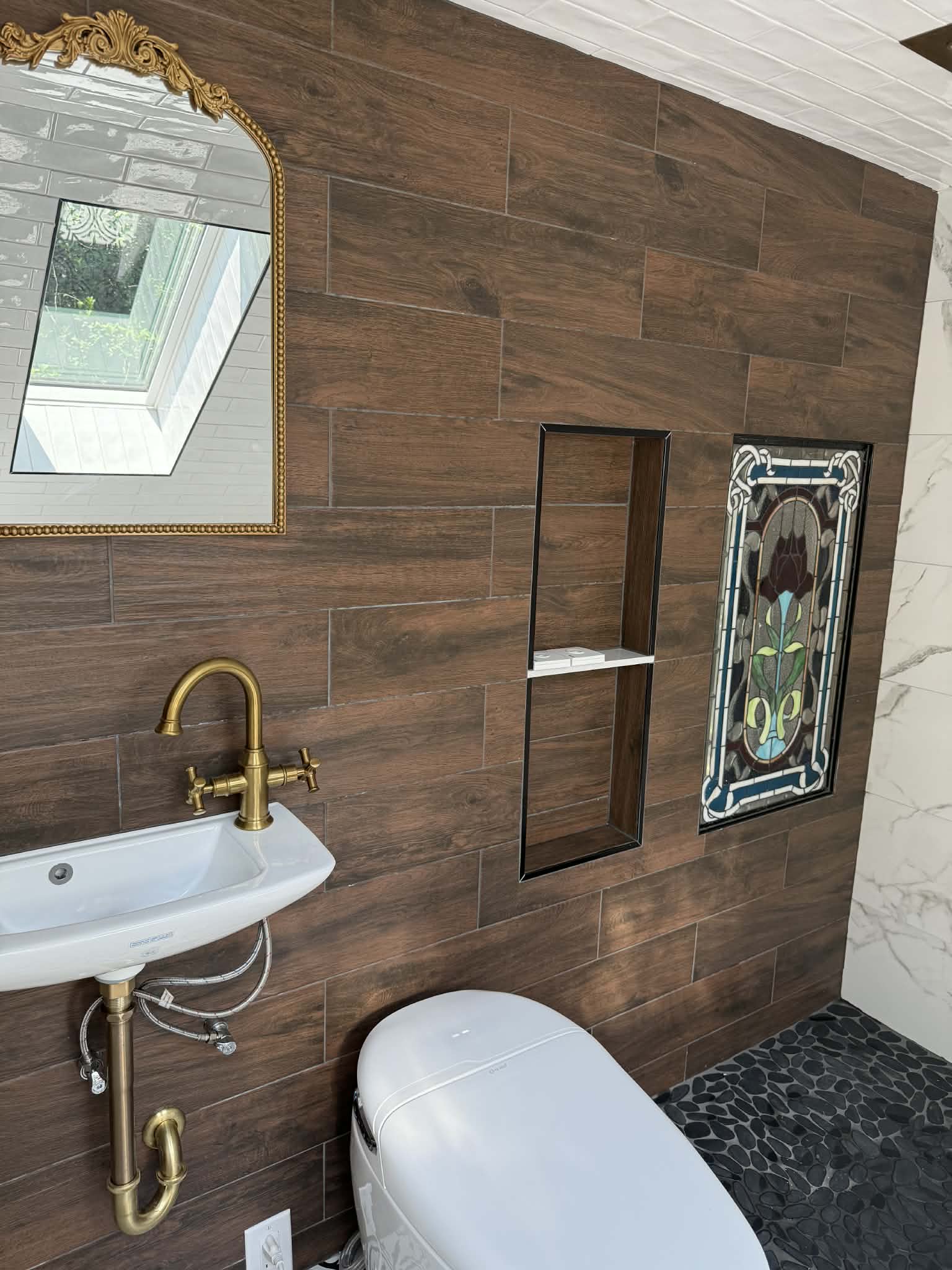 Bathroom tile installation